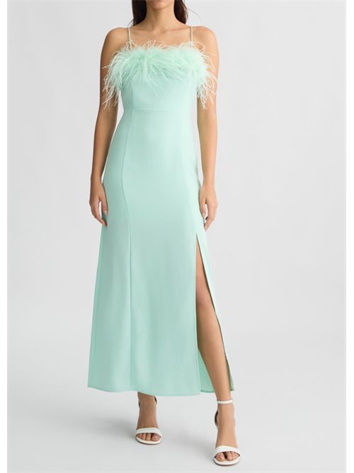 Vestito elegante con piume LIU JO | CA5317T3970/X0687